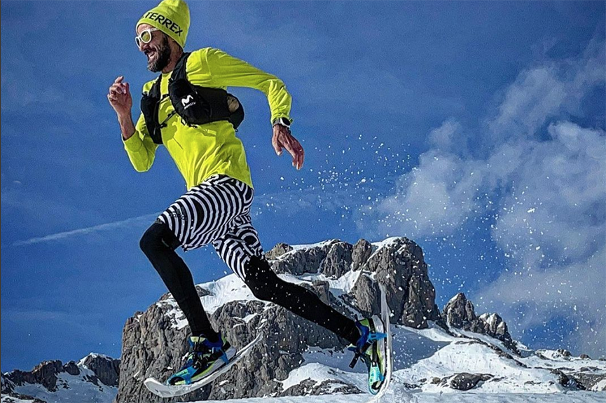 Chema Martínez cambia las zapatillas por las raquetas de nieve