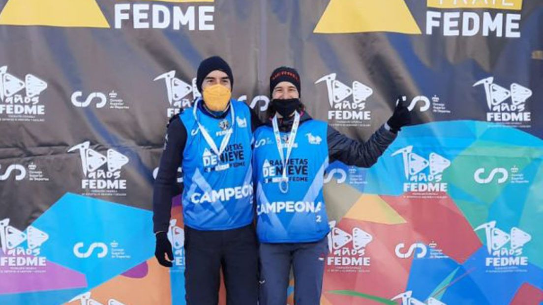 Roberto Ruiz  y Georgina Gabarró se proclaman campeones de España de raquetas de nieve 