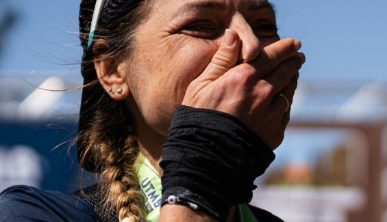 Aroa Sío emocionanda en la Canyons By UTMB