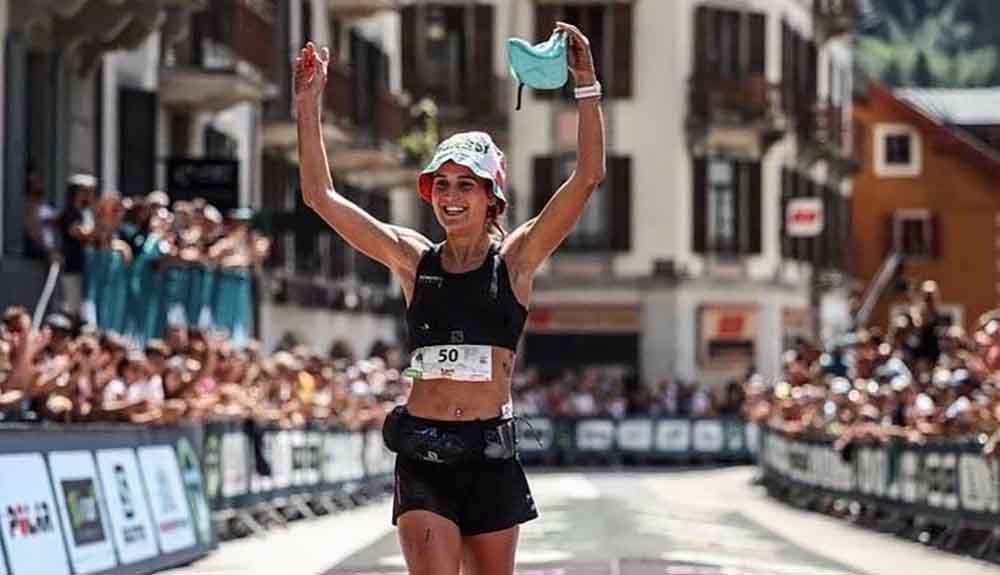 Sara Alonso al llegar a meta ©️David Gonthier