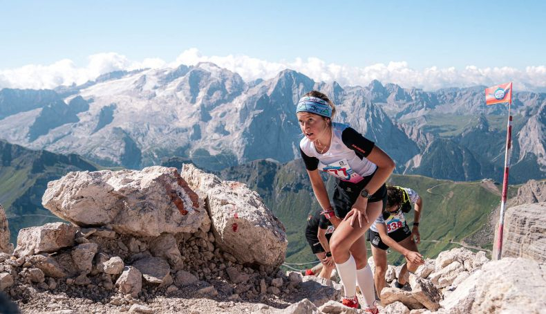 Martina Valmassoi en el transcurso de la prueba ©Foto Piazzi, Brunel, Merler e Rizzi