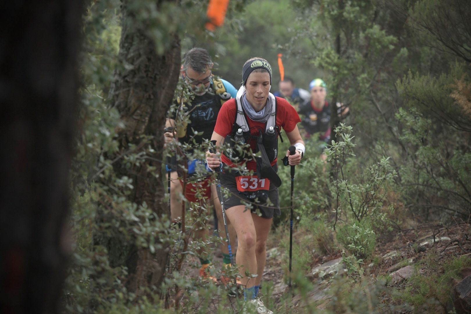 Una participante en carrera 