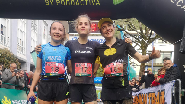 Podio femenino de Kilimon Trail © Organización