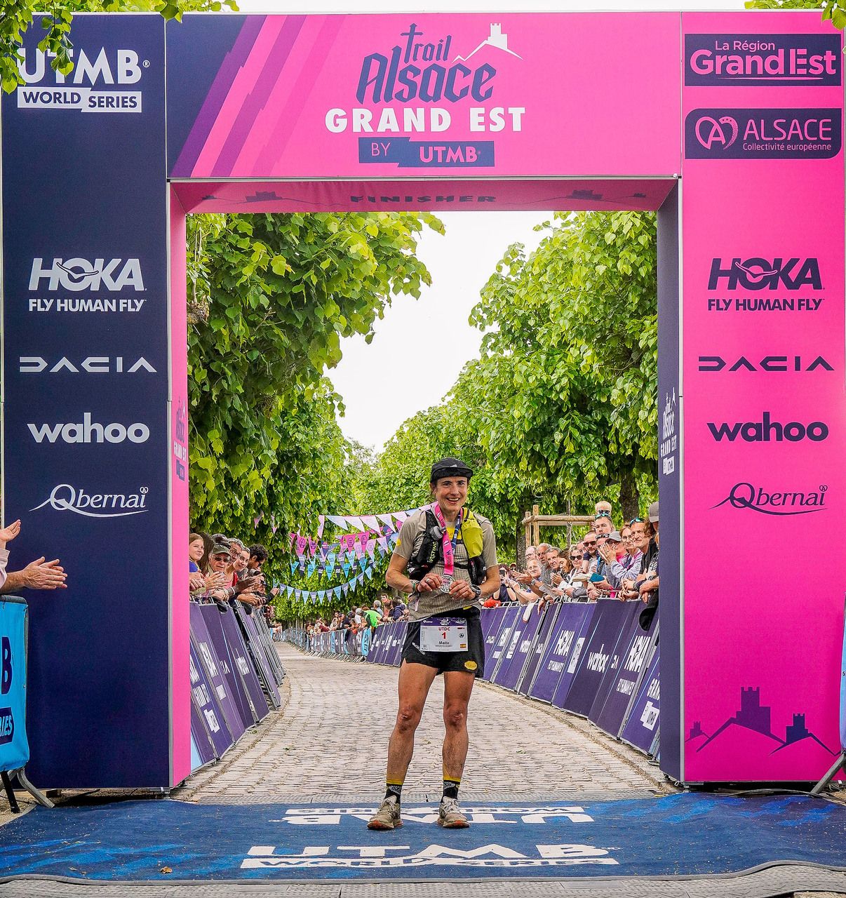 Maite Maiora en su llegada a meta ©️UTMB Michel Cottin
