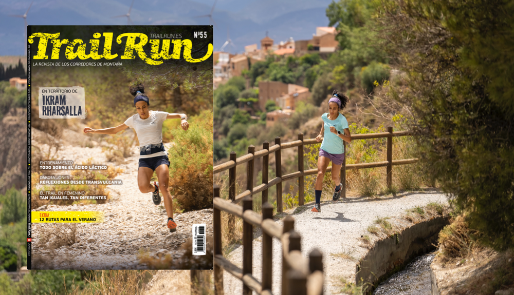 Vive el verano con Trail Run 55. ¡Ya en quioscos! En portada Ikram Rharsalla ©Mikael Helsing