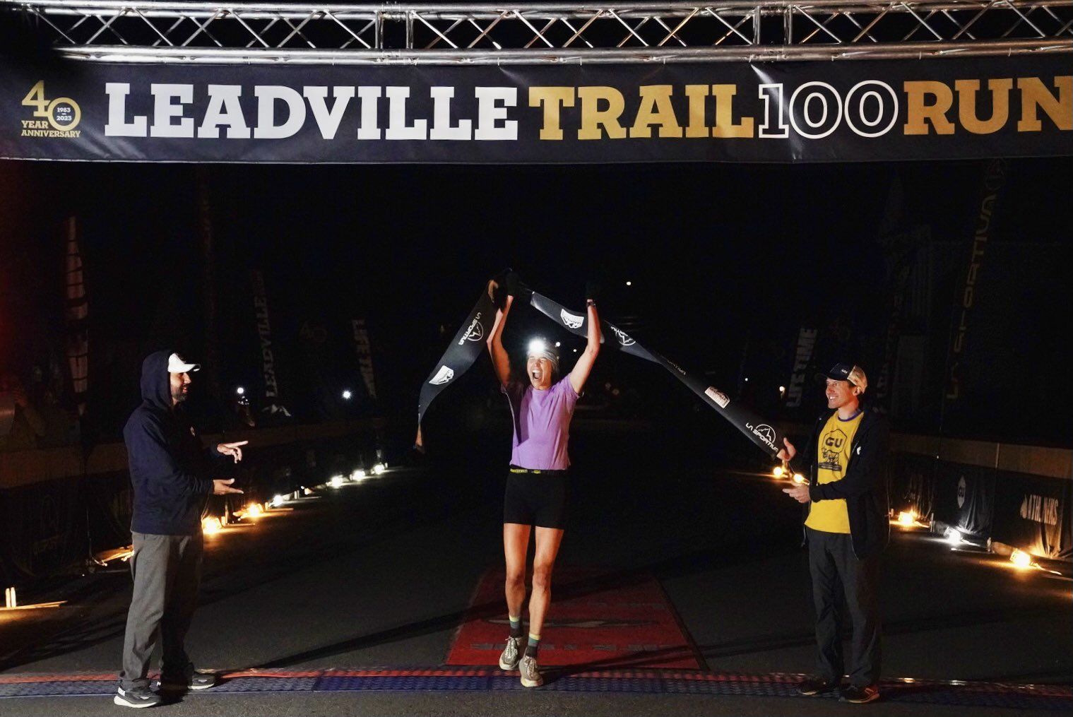 Jacquie Manhard tras vencer en Leadville 100 ©️LTRaceSeries