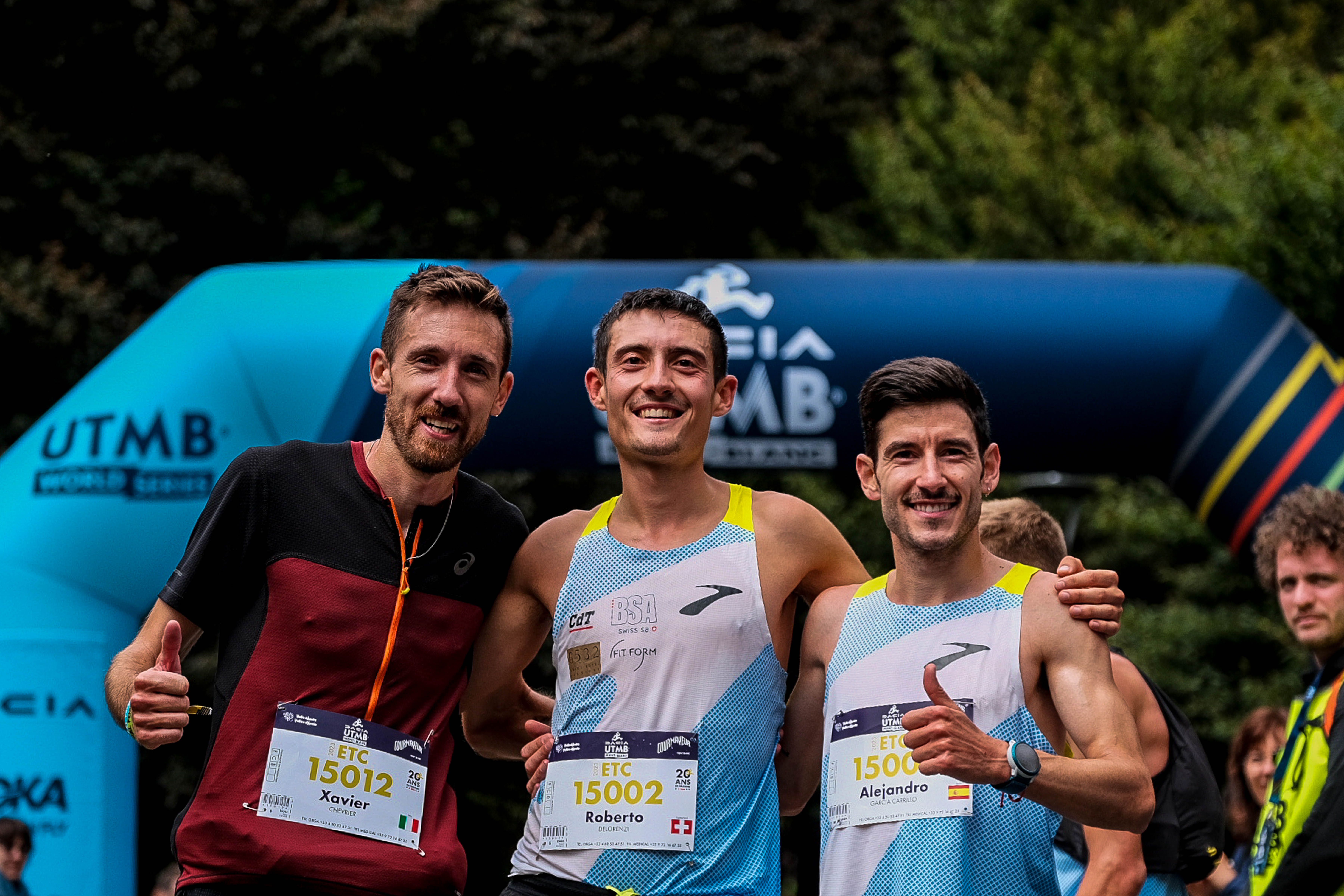 El podio masculino en el ETC   © UTMB