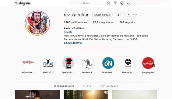 Perfil Instagram Revista Trail Runta