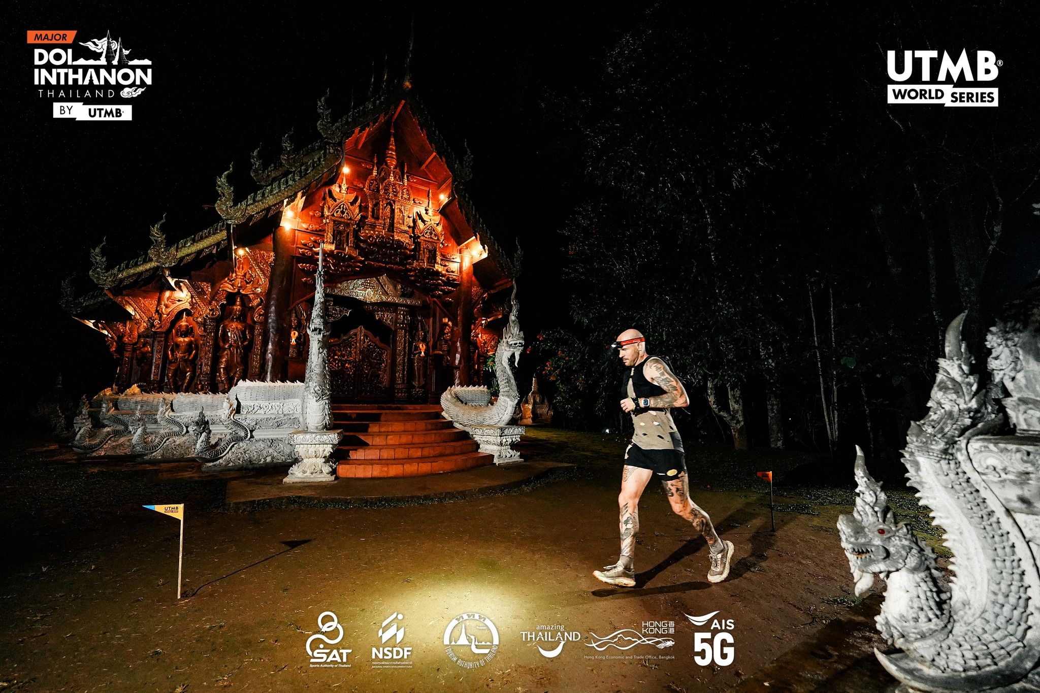 Un atleta durante la Doi Inthanon by UTMB®️ ©️UTMBWorldSeries