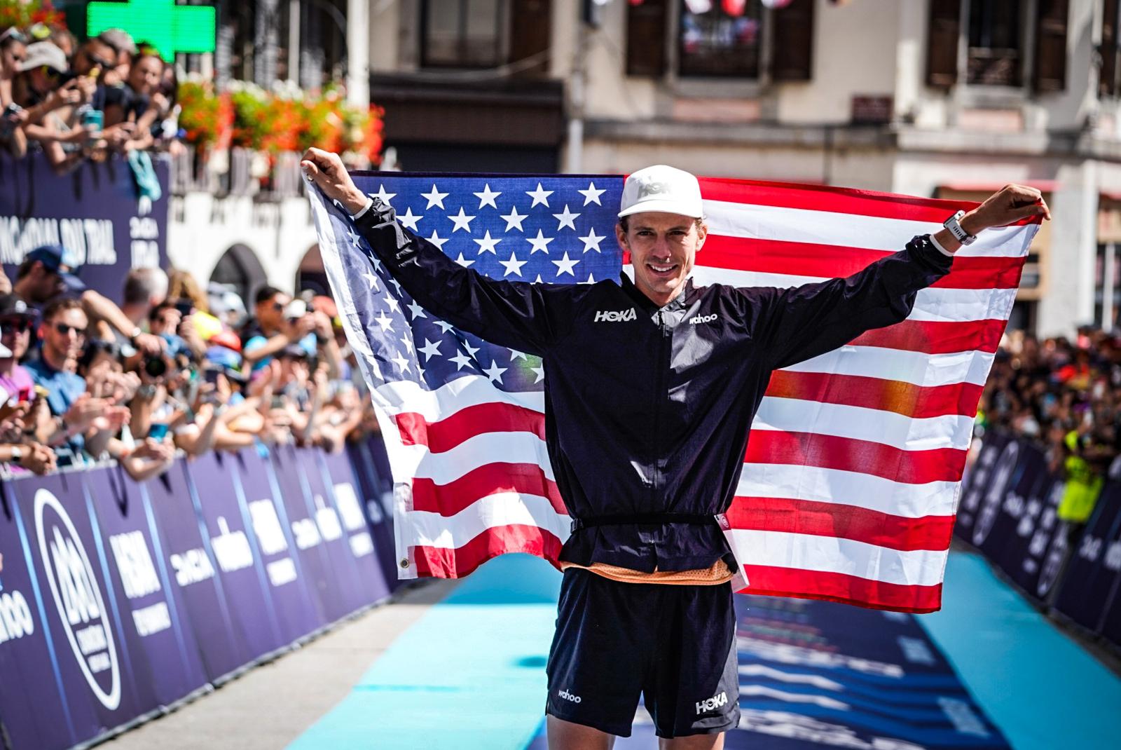 Jim Walmsley, primer americano en ganar UTMB® Mont-Blanc. ©@josemiguelmunoze