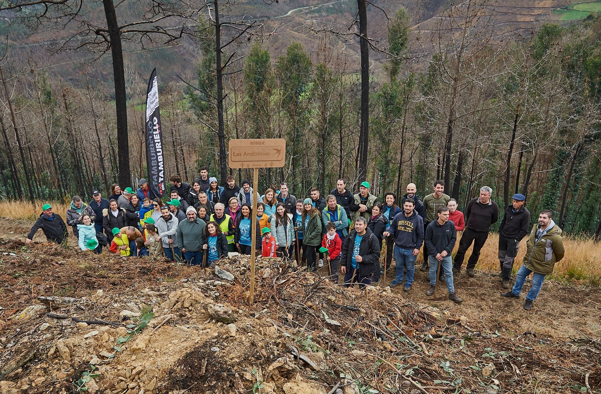 Participantes en la plantación de Tamburiello 
