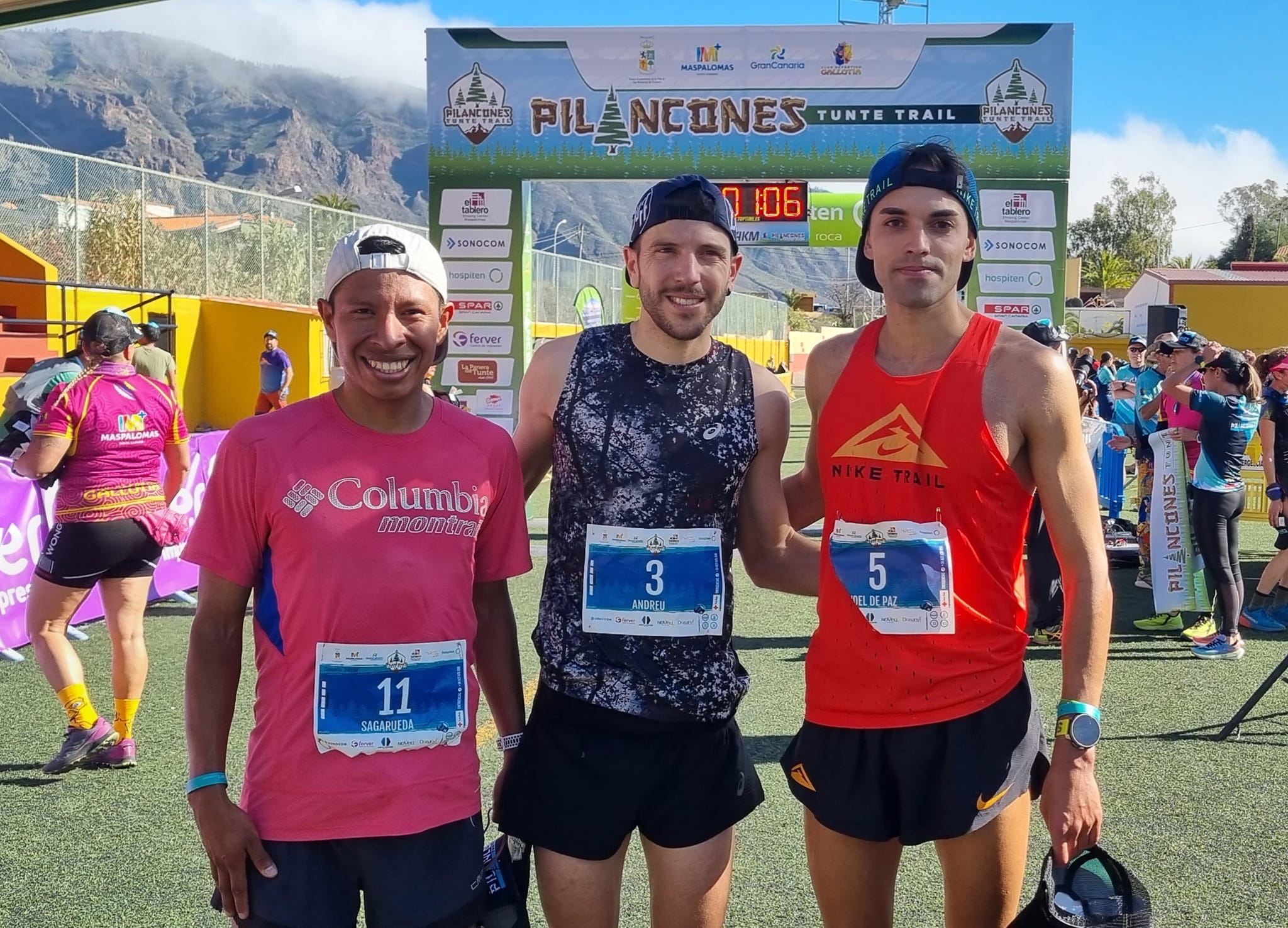 Podio masculino Pilancones Tunte Trail 2024