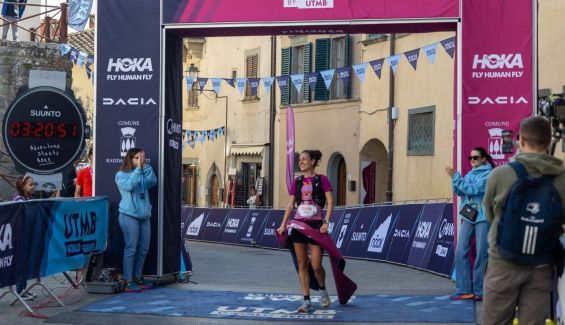 Nuria Gil en la meta de Chianti ©️organización 