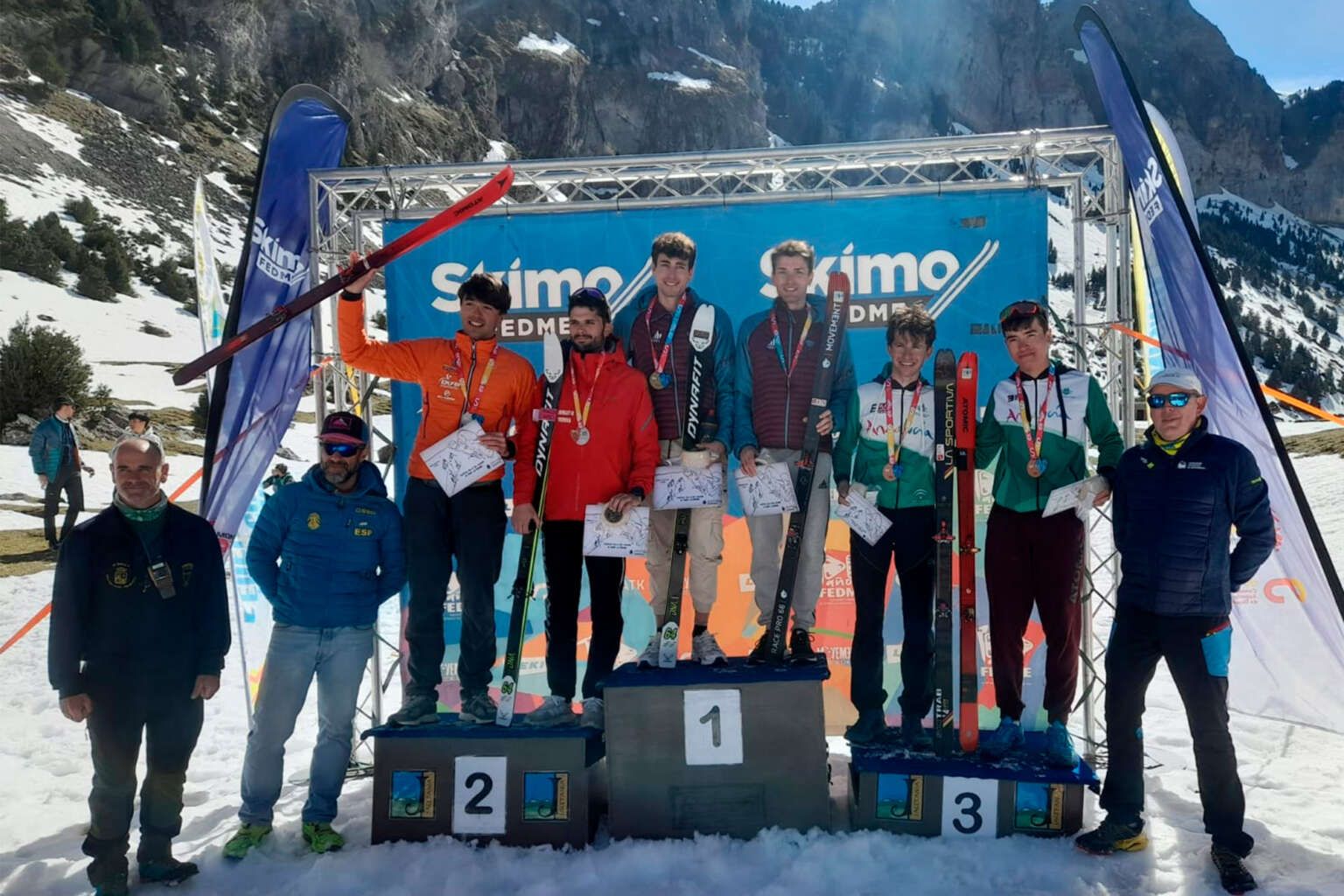 Podio masculino del Campeonato ©️FEDME