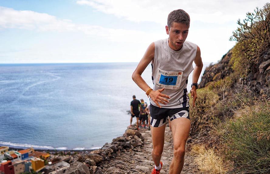 Daniel Osanz gana el Kilómetro Vertical de Tranvulcania. Fotografía Vertical Kilometer World Circuit 