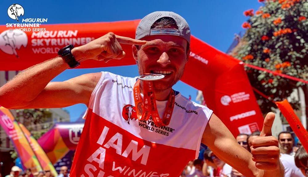 Thibaut Garrivier y Ragna Debats ganadores de Transvulcania 2019. Fotografía MRSWS