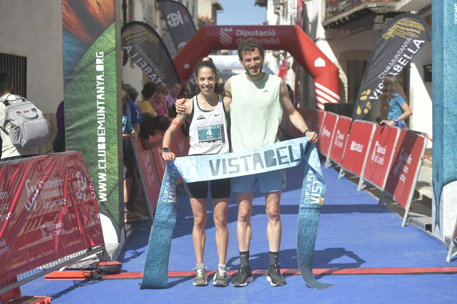 Marta Pérez y Claudio Díaz ganadores Cursa per Muntanya Vistabella