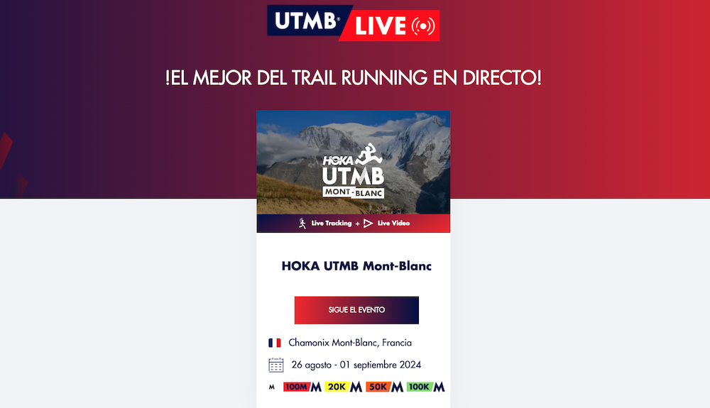 ¿Cómo seguir UTMB® Mont Blanc 2024?