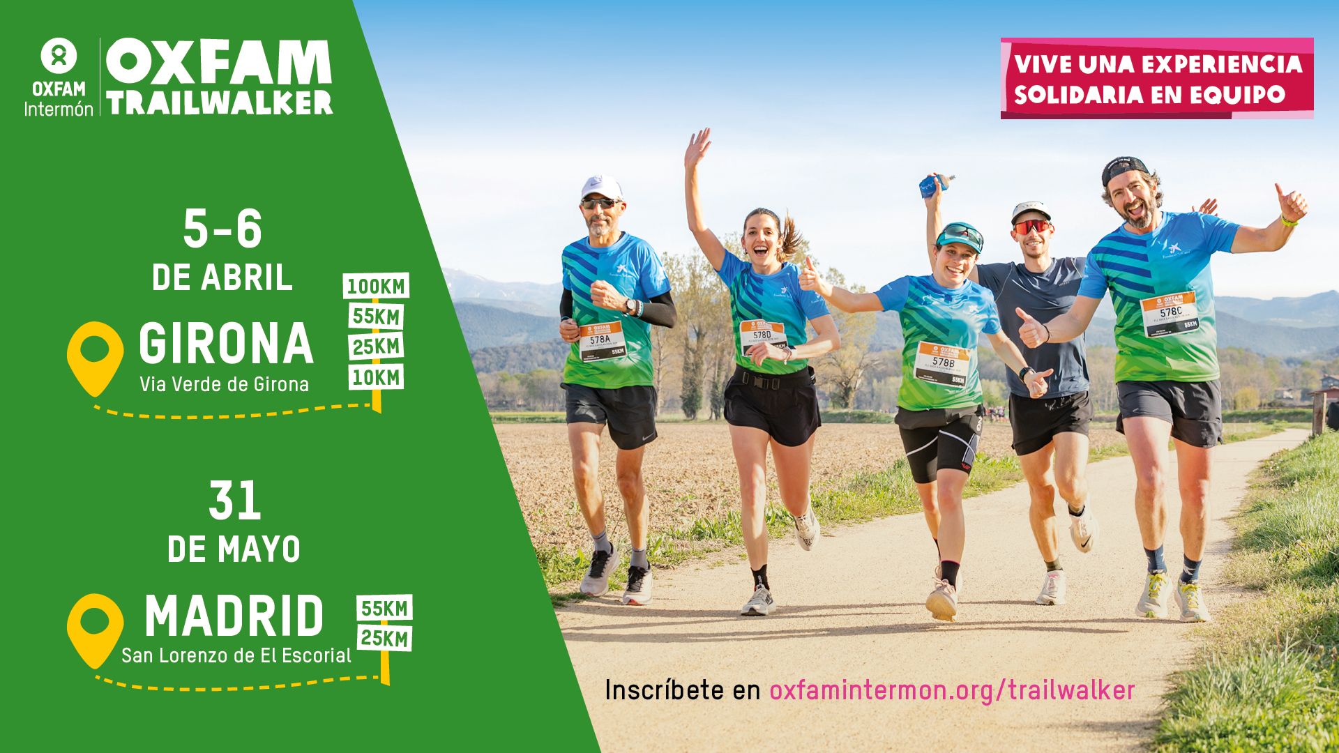 Oxfam Intermón Trailwalker 2025: apúntate al mayor reto solidario y deportivo por equipos