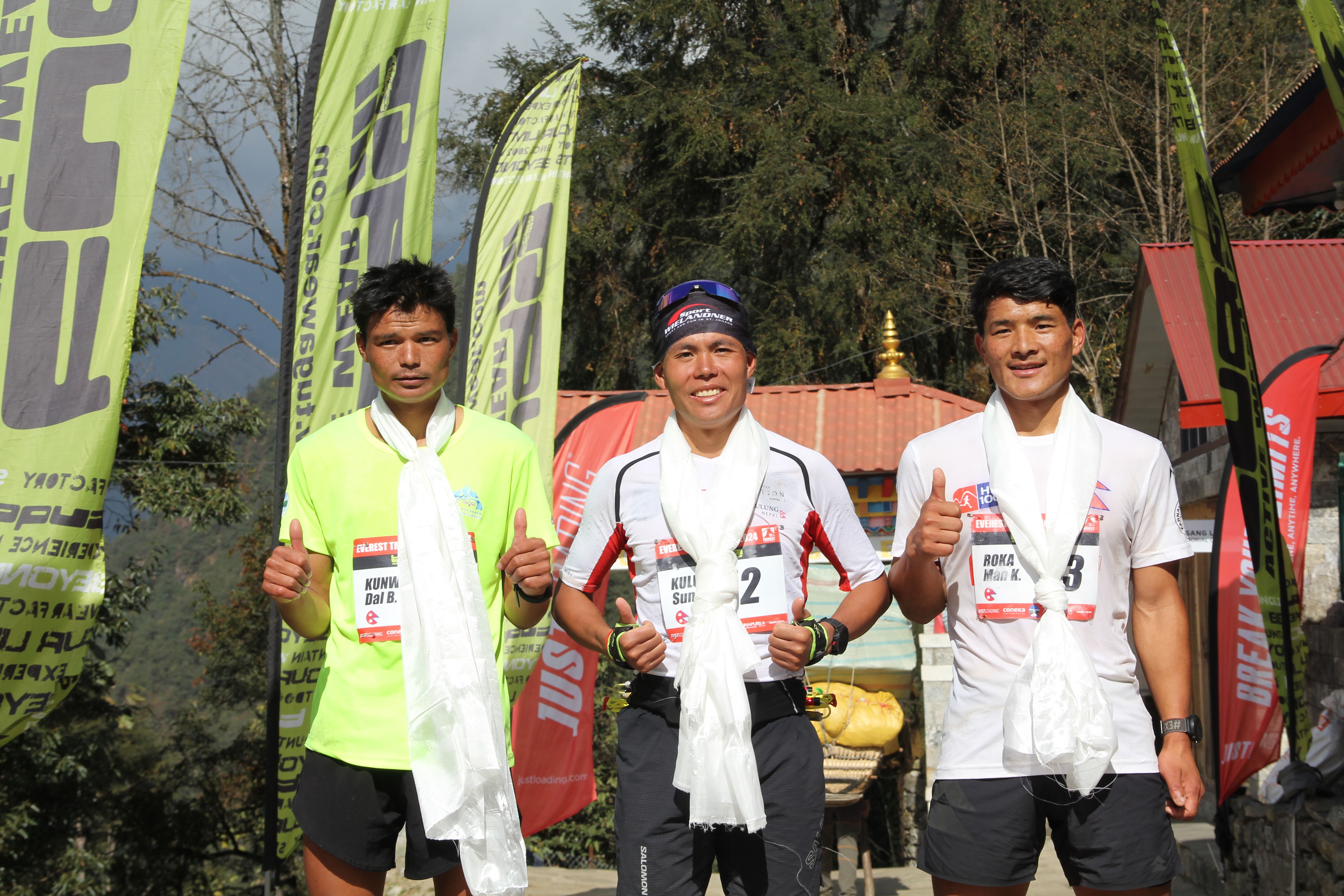 Chhokki Sherpa y Suman Kulung los reyes de la Everest Trail Race 2024