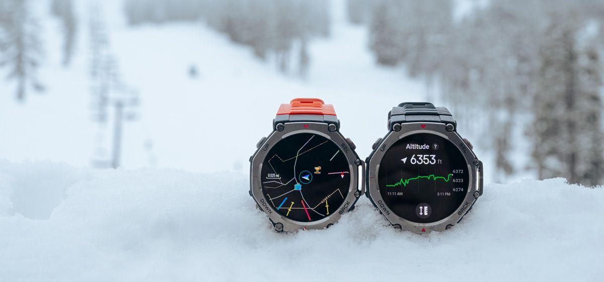El Amazfit T Rex 3 tiene mapas de estaciones de esquí y aguanta temperaturas bajo cero