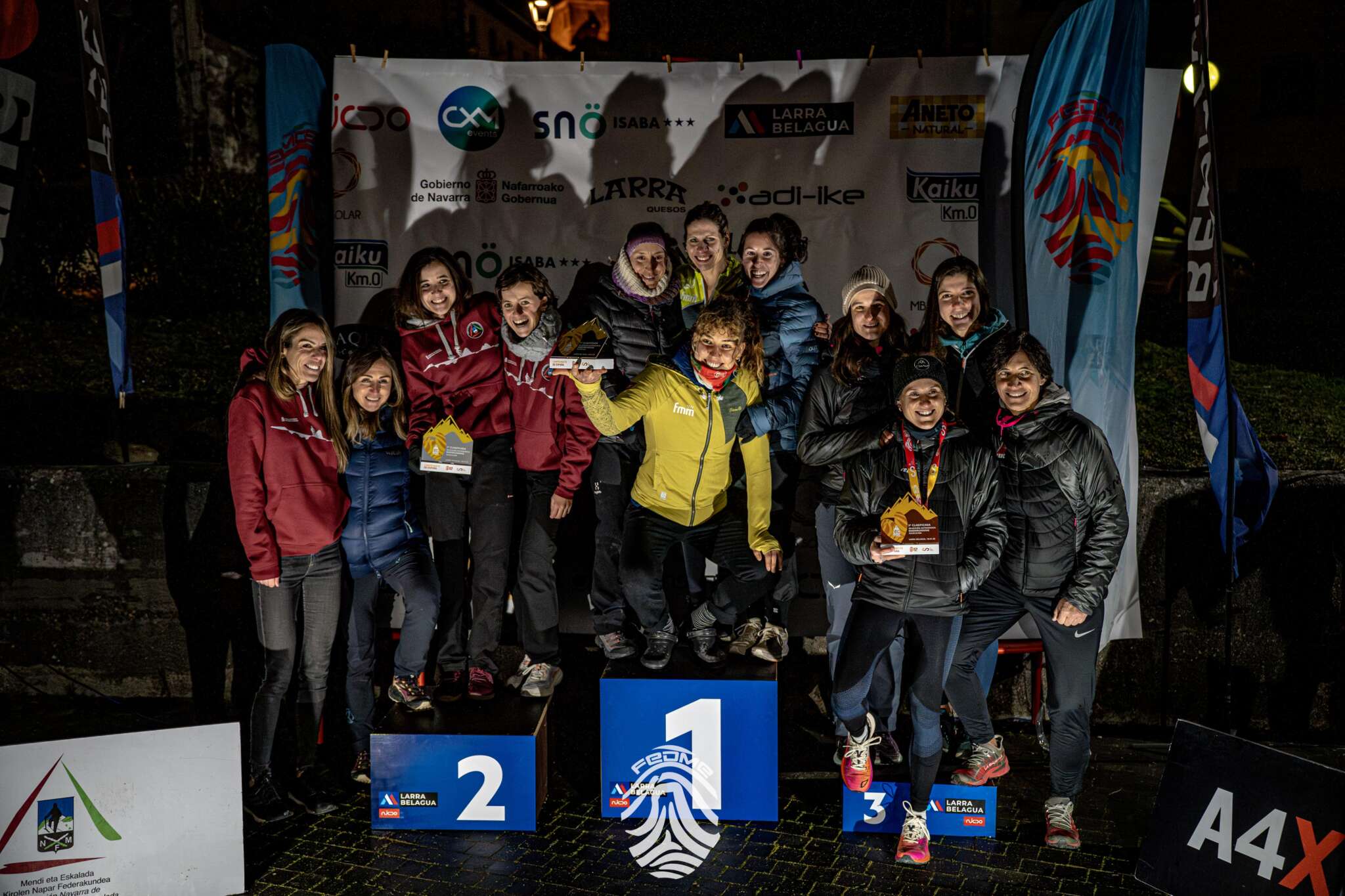 Selección Madrileña Femenina Campeona de España de Snowrunning ©FEDME