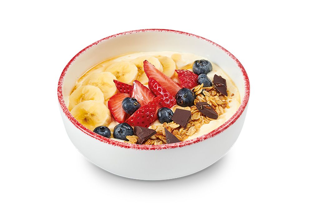 Saludable, completo nutricionalmente y delicioso, este es el bowl de yogurt griego natural