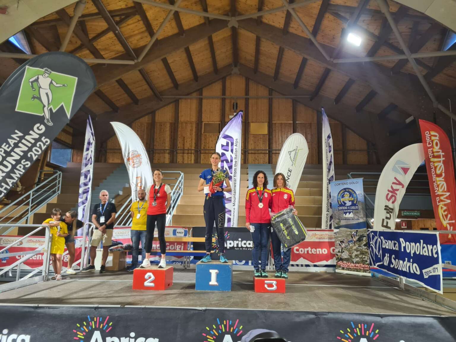 Podio femenino primer día Europeo