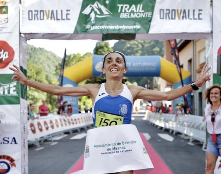 La Campeona de España de Maratón Verónica Pérez, primera en Trail Belmonte