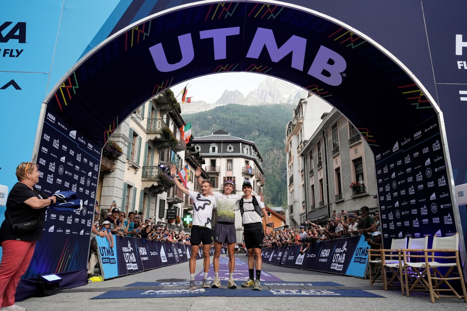Podio masculino de la TDS ©UTMB Podio masculino de la TDS ©UTMB