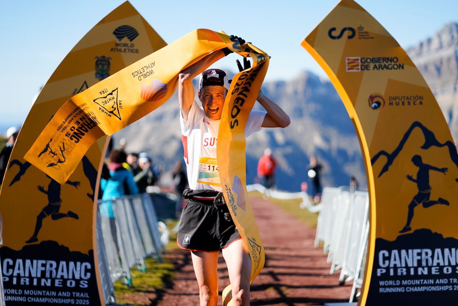 Remi Bonet y Nina Engelhard, primeros ganadores del Mundial de Canfranc Foto ©️WMTRC2025/Jose Miguel Muñoz