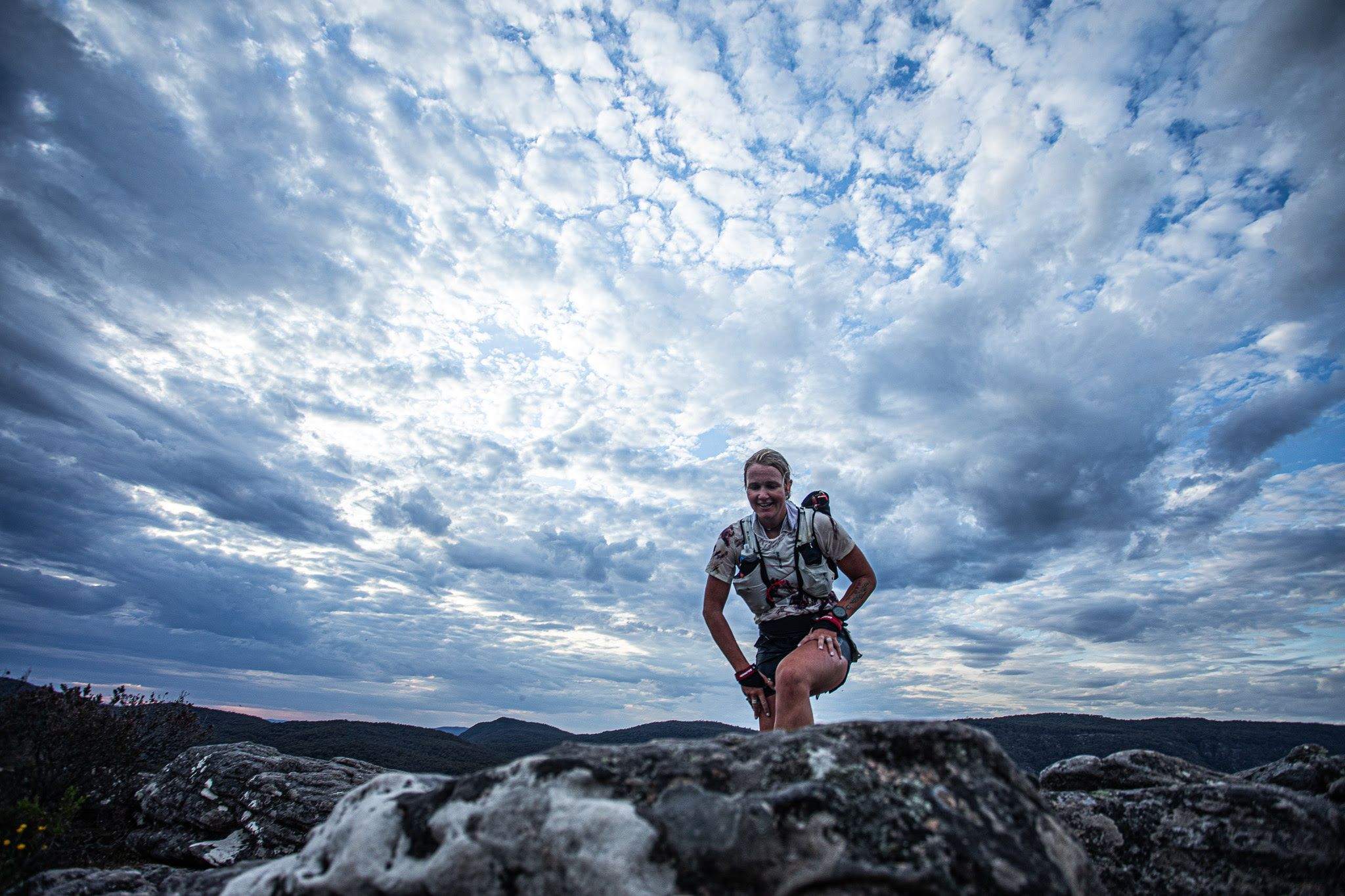 Una corredora en una de las pruebas del circuito