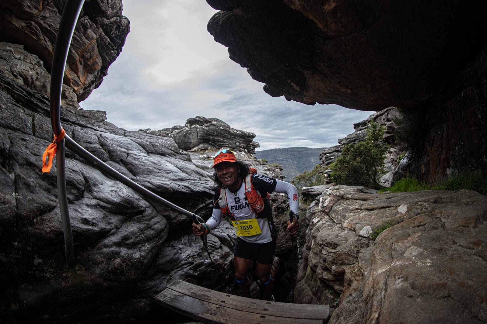 Un corredor en un momento de la prueba