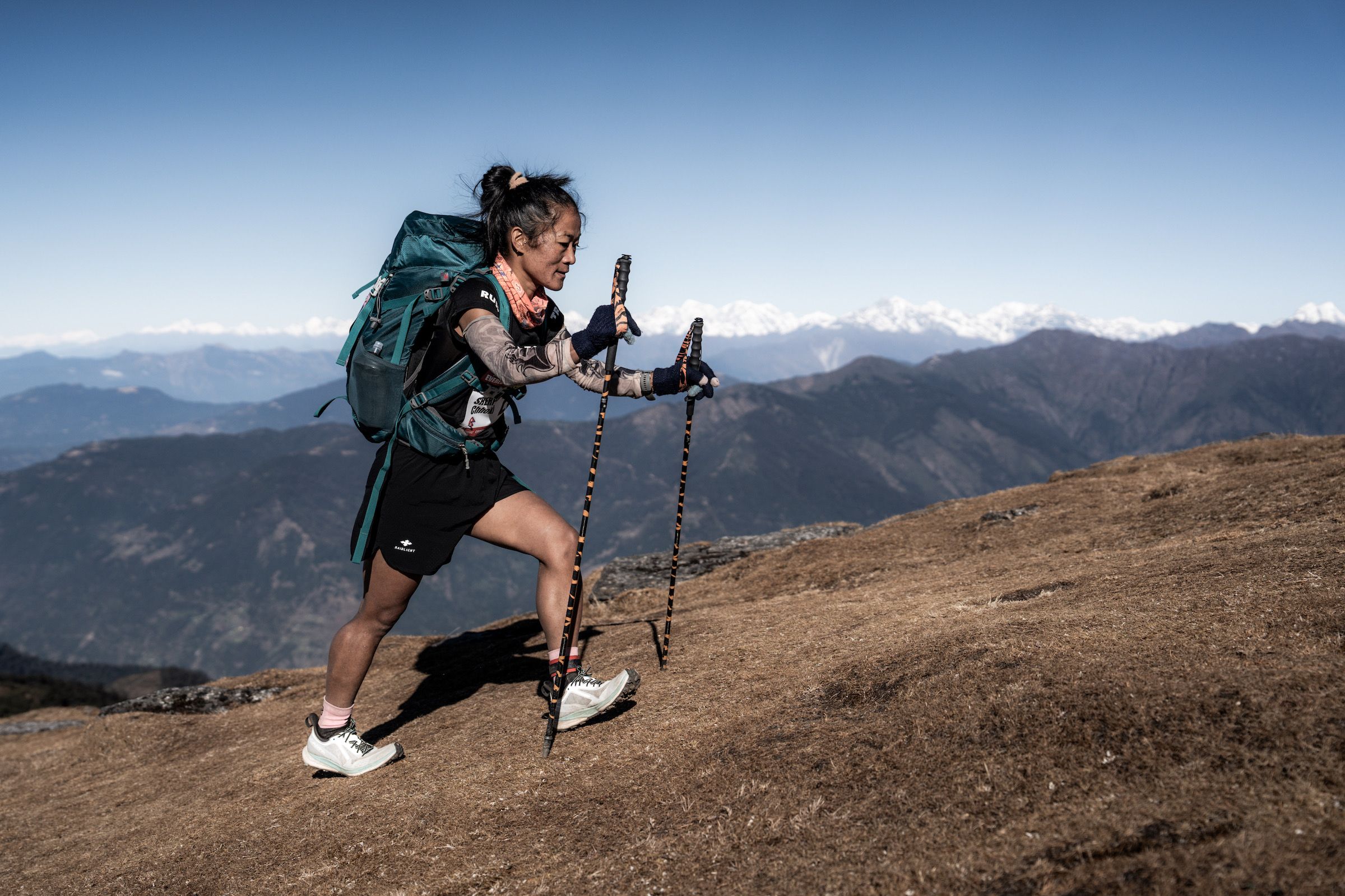CHHOKI SHERPA en un momento de carrera ©iancorless