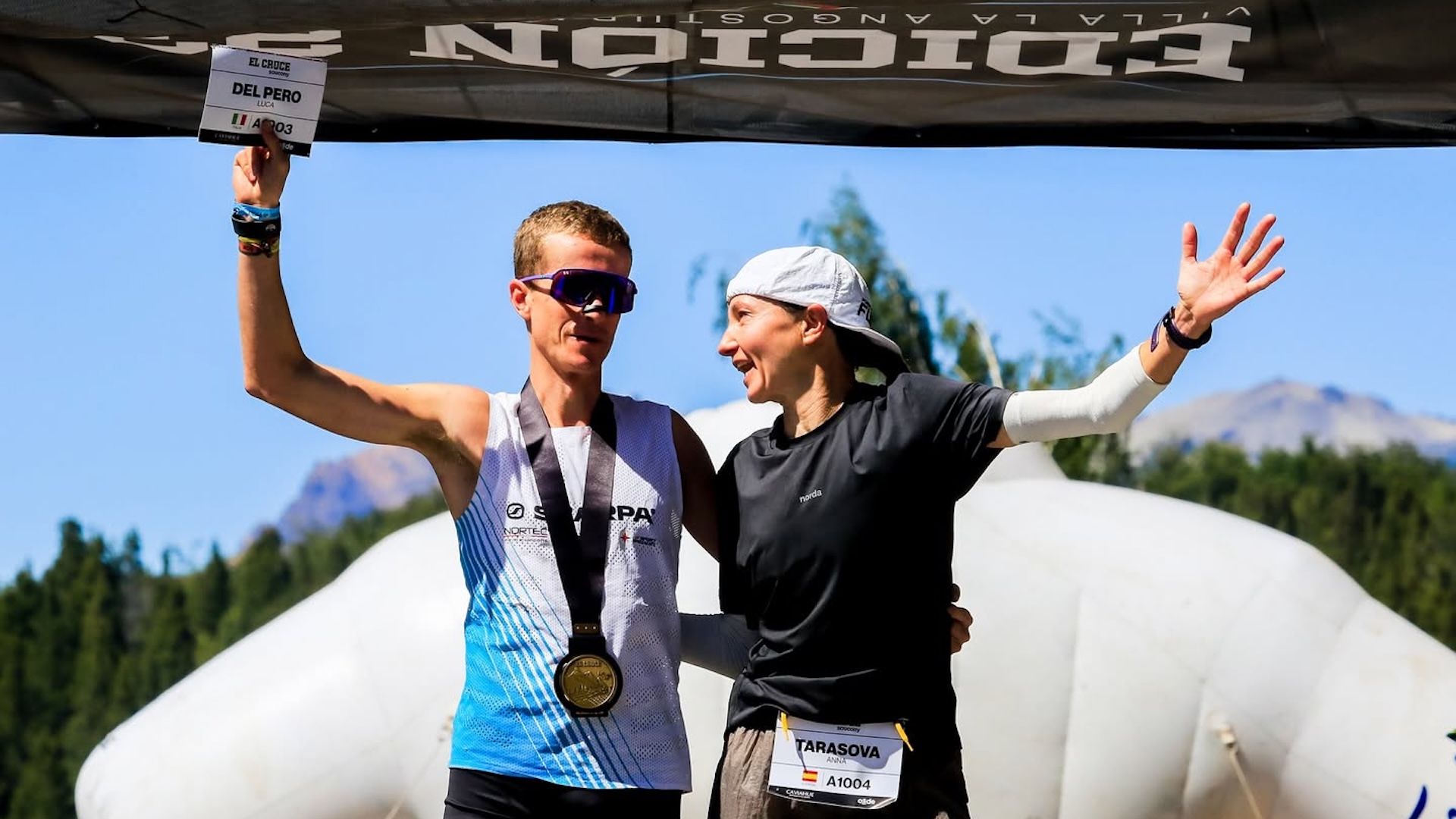 Luca Del Pero y Anna Tarasova se coronan en El Cruce Saucony 2025