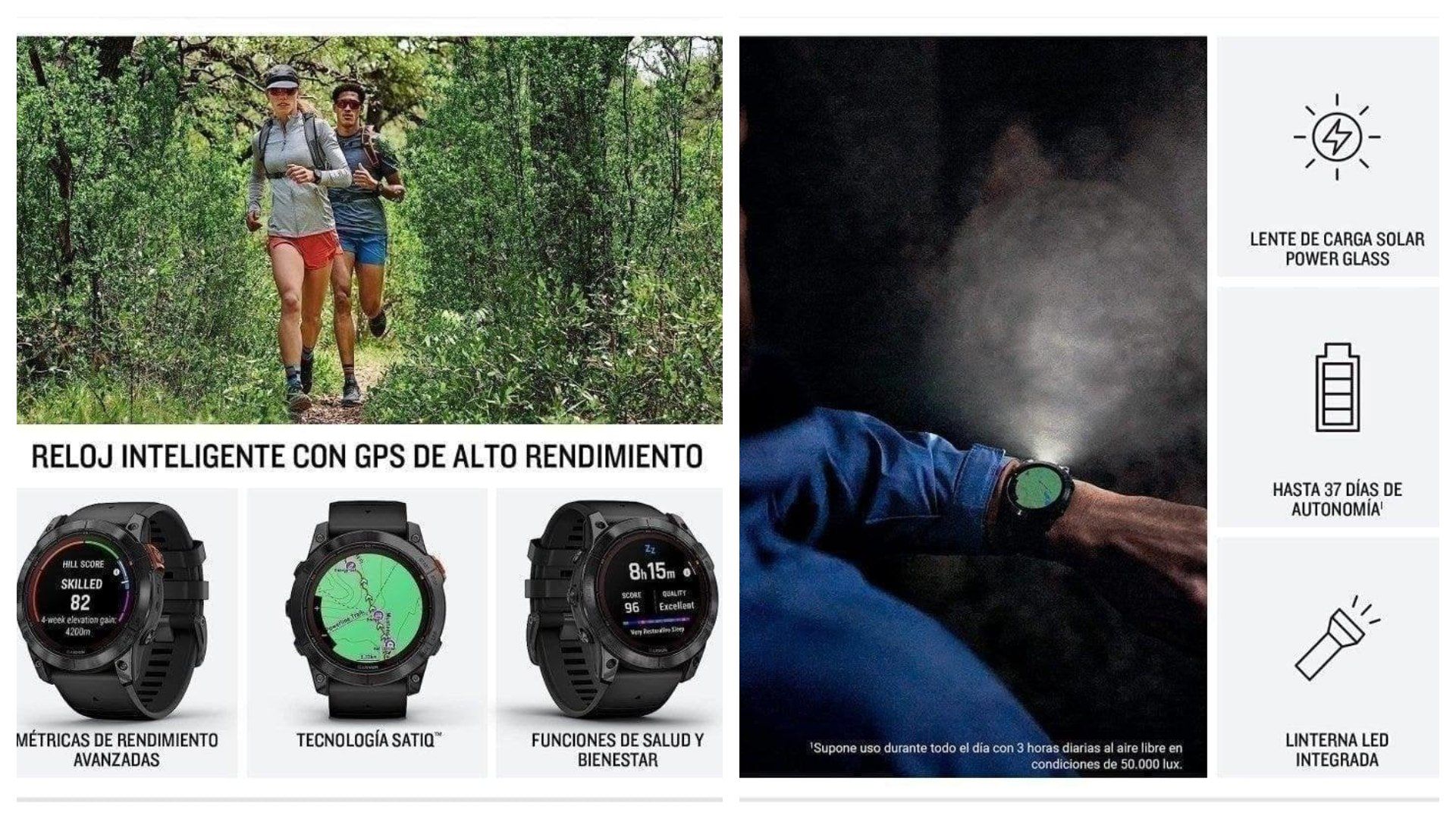 Garmin Fénix 7X Pro Solar.