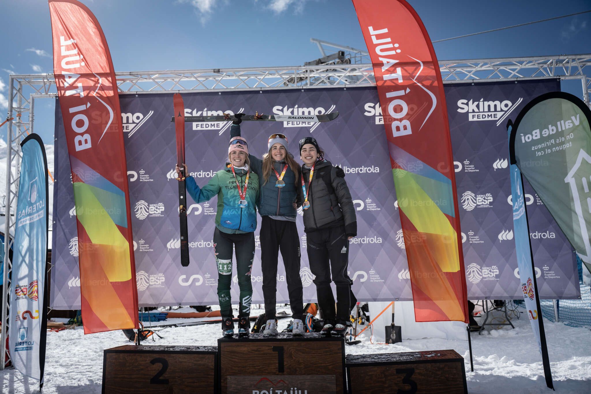 Podio femenino de la individual Fotografías: ORG / Christian Alonso