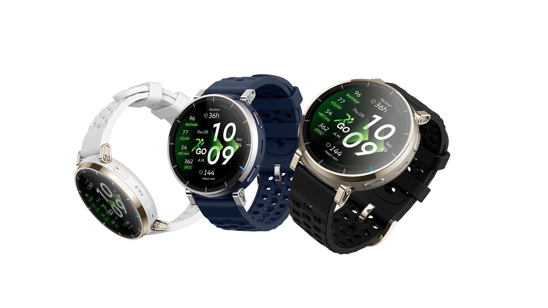 NOVEDAD | Amazfit Active 3 Premium con monitorización de lactato. Foto: Active 3 Premium en 3 colores