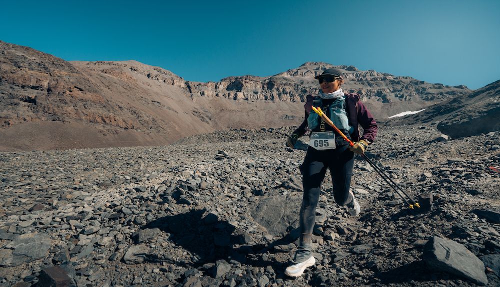 Rosalía Zegarra en un momento de la competición