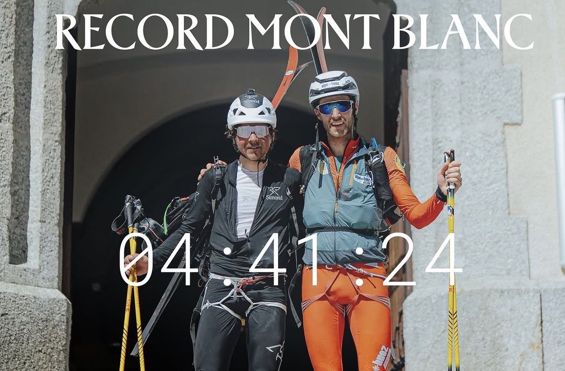 Mathéo y Sam tras lograr el récord 