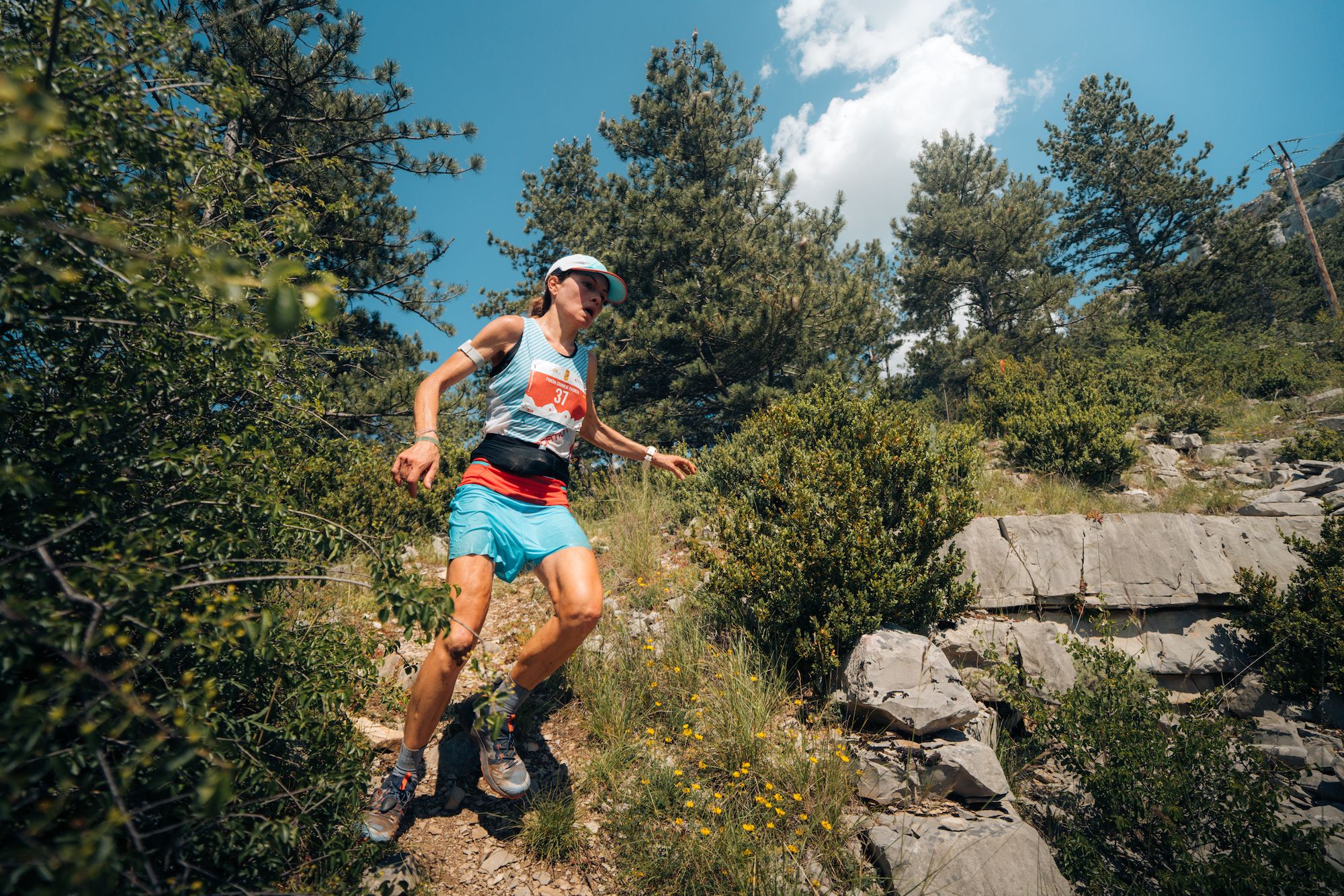 Patricia Pineda en un momento de la prueba ©Merrell Skyrunner® World Series 2026