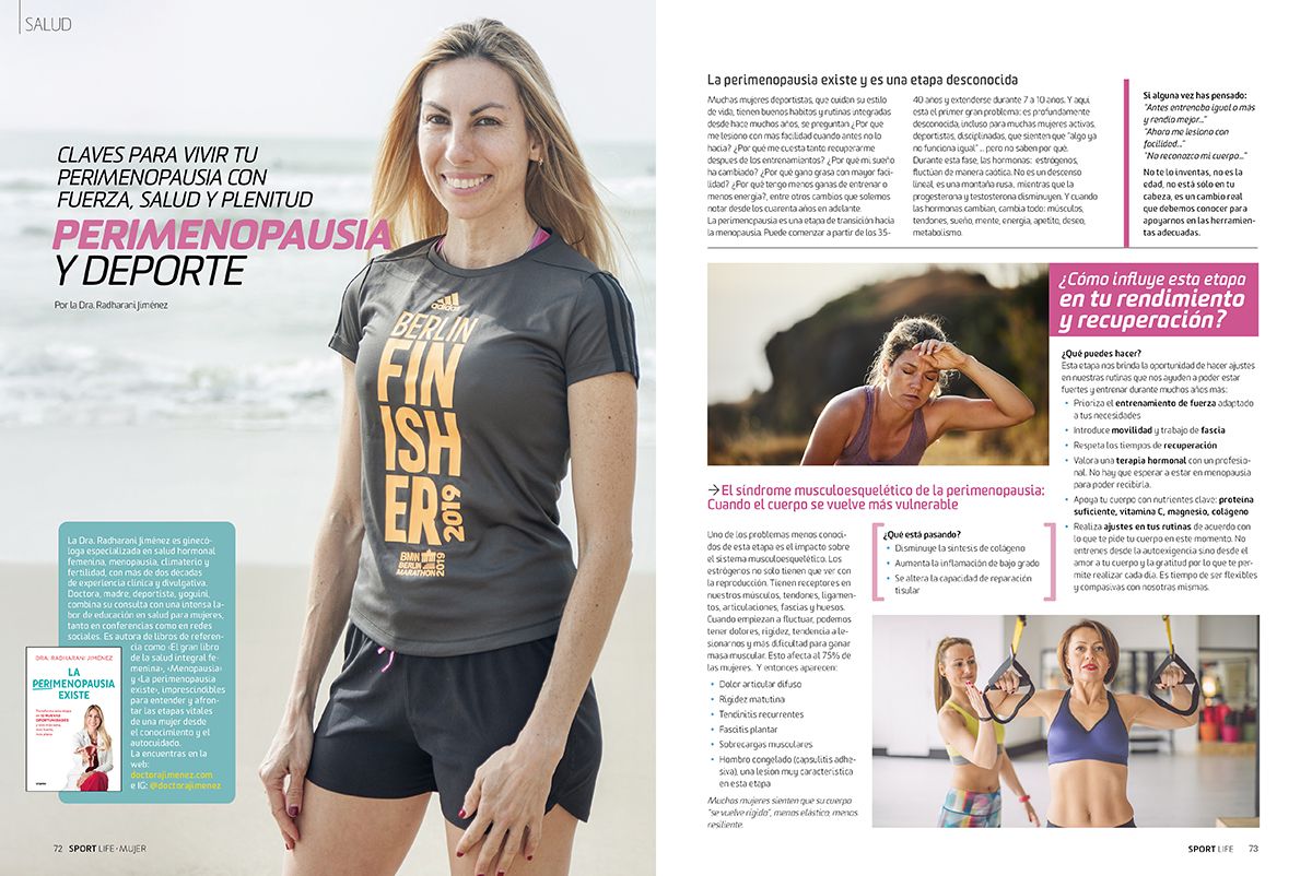 Perimenopausia y deporte con la Dra. Radharani Jiménez en Sport Life Mujer 24