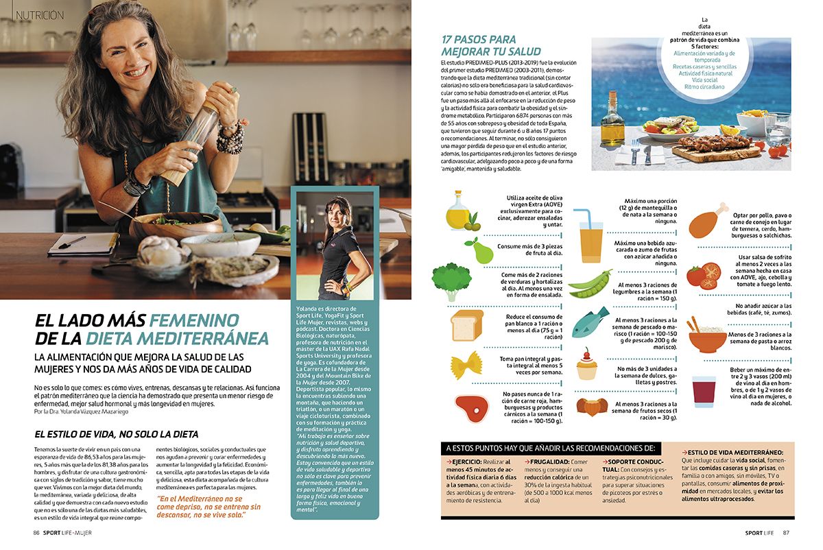 Alimentación mediterránea para mujeres deportistas con la Dra. Yolanda Vázquez Mazariego en Sport Life Mujer 24