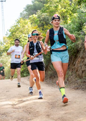 Maria Petit (1) en un momento de la Kosta Trail
