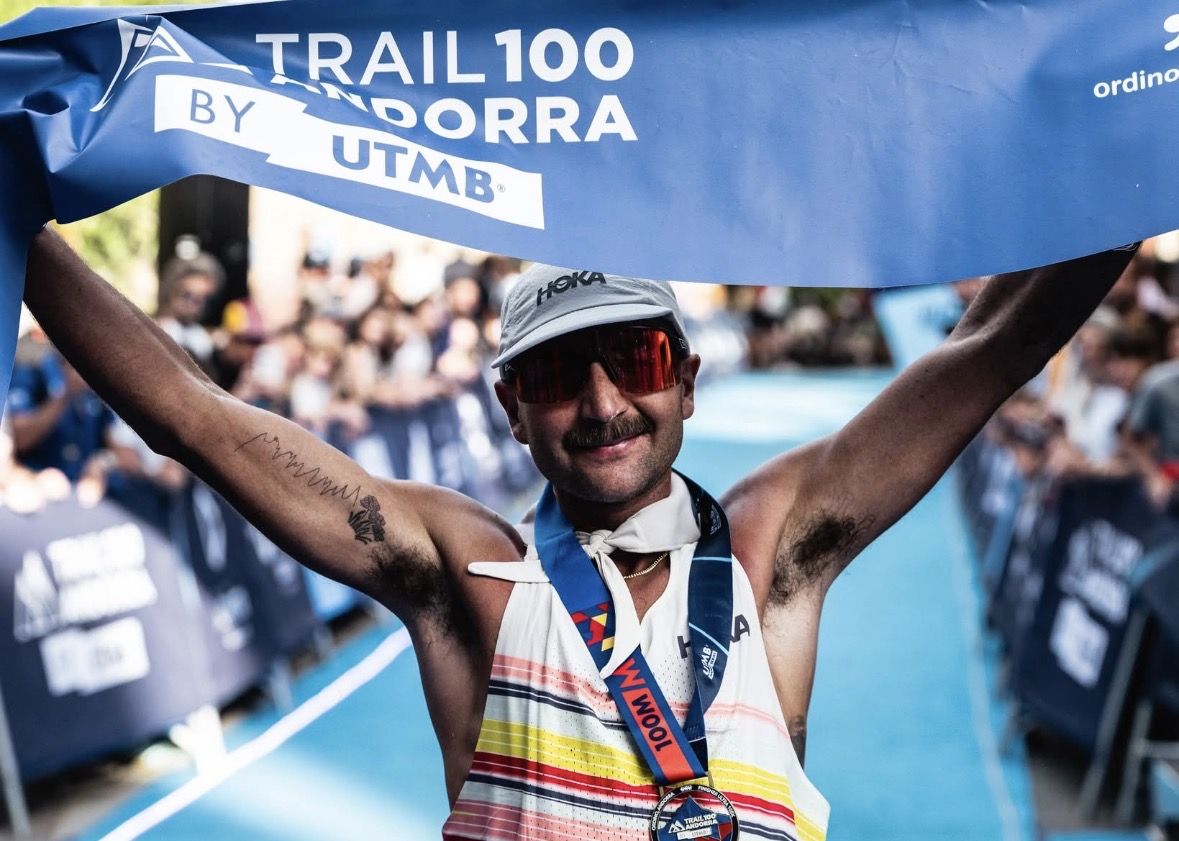 Rod Farvard en meta de la Andorra 105K