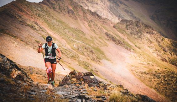 Una corredora en un momento de la Skyrace