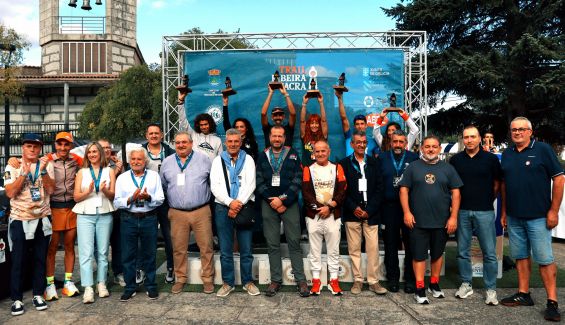 Premiados y personalidades del Trail Ribeira Sacra ©Matías Novo