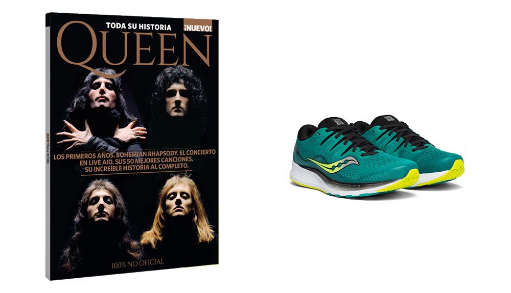 Entre todos los participantes sorteamos unas Saucony Ride ISO 2 acompañadas del libro "QUEEN: Toda su Historia" 