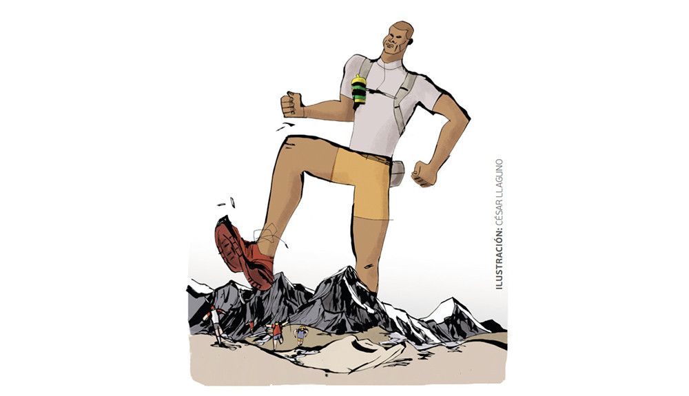 El día que los africanos aprendan a correr trail, por Roberto Palomar. Ilustración César Llaguno
