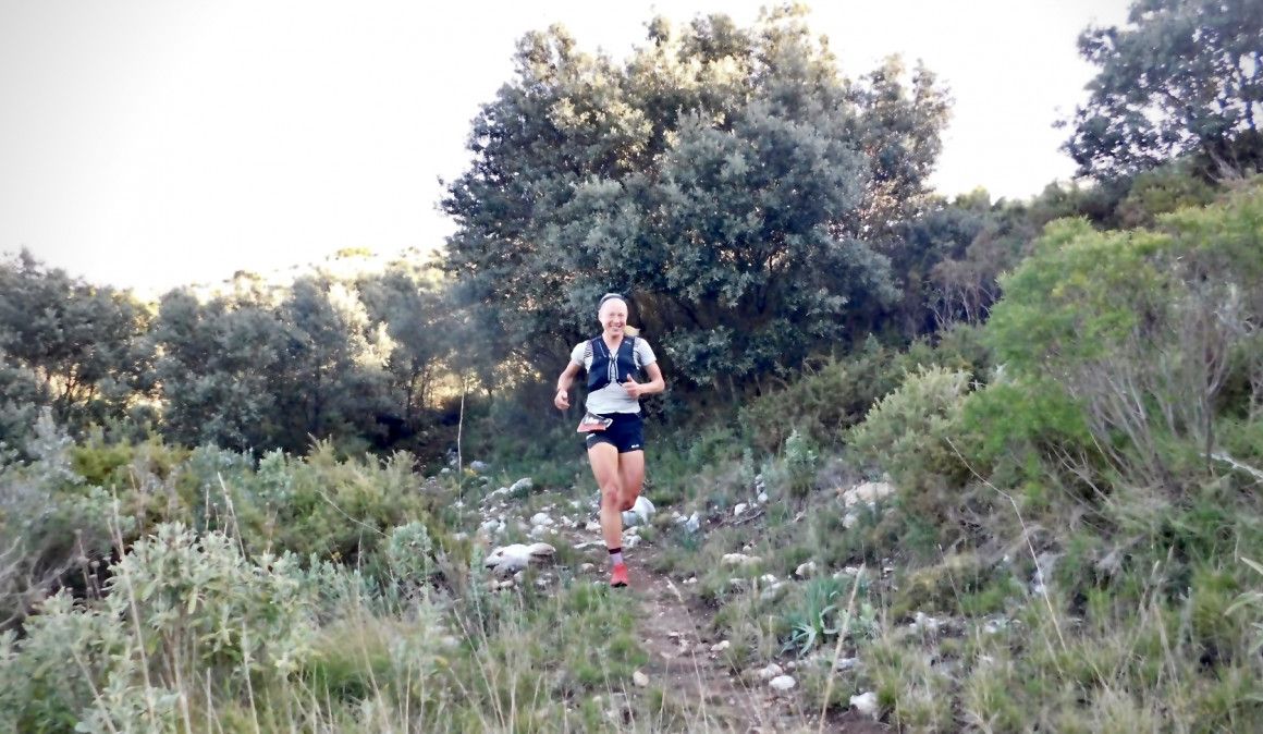 Mimmi Kotka en la maratón de Sierra Blanca